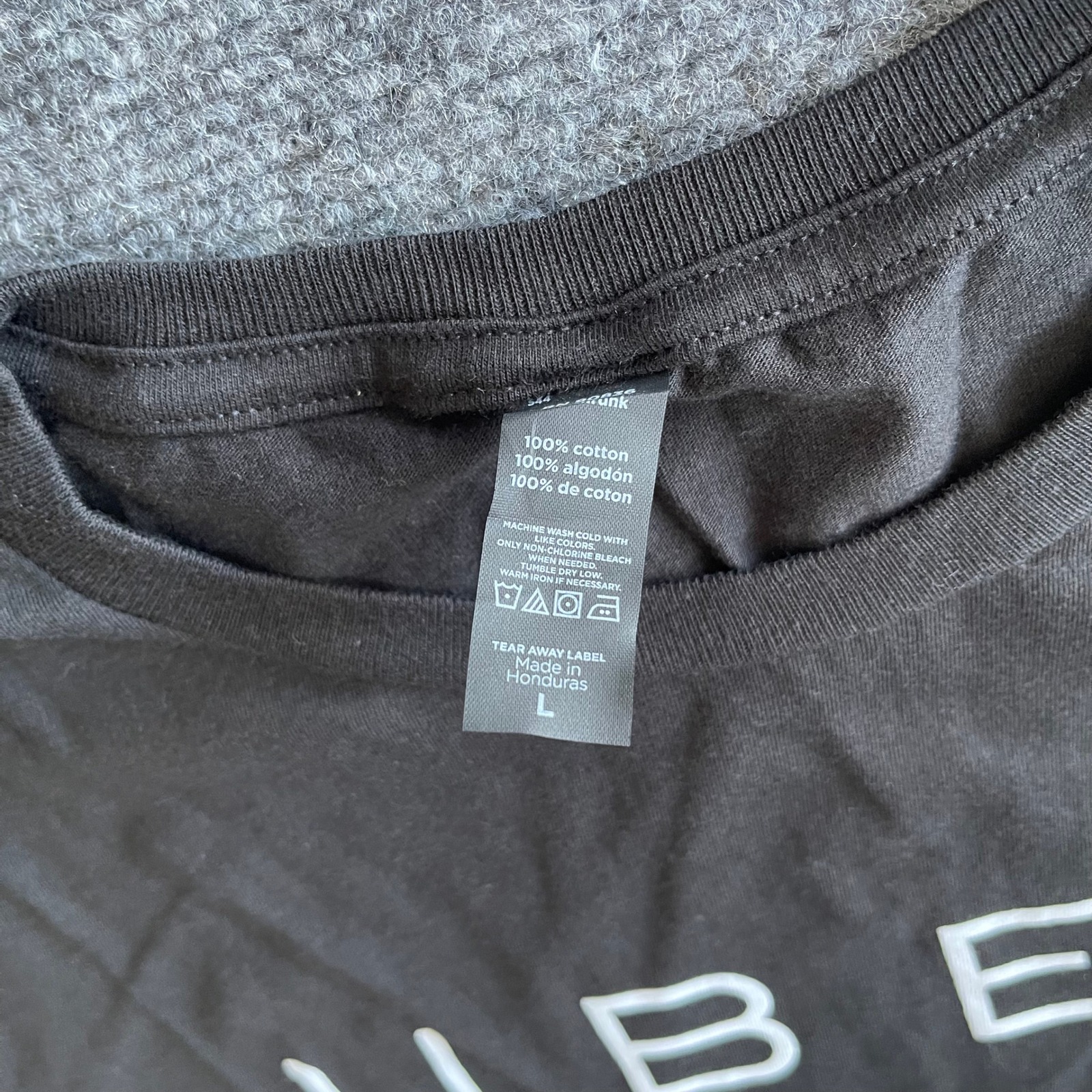 Uber Florida Mens Graphic T-Shirt Black Short Sleeve Crew Neck Cotton Large — image 2 of 6